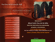 Tablet Screenshot of blindfaithfineart.com